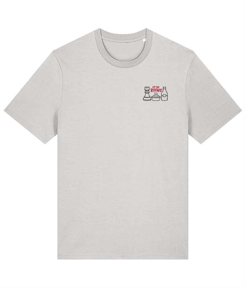 Lewes Up The Rooks T-shirt in off white