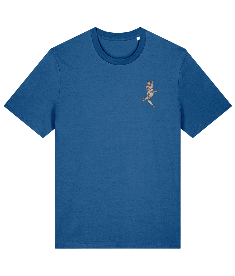 Buxton Club Icon De Girolamo embroidered T-shirt in mindful blue