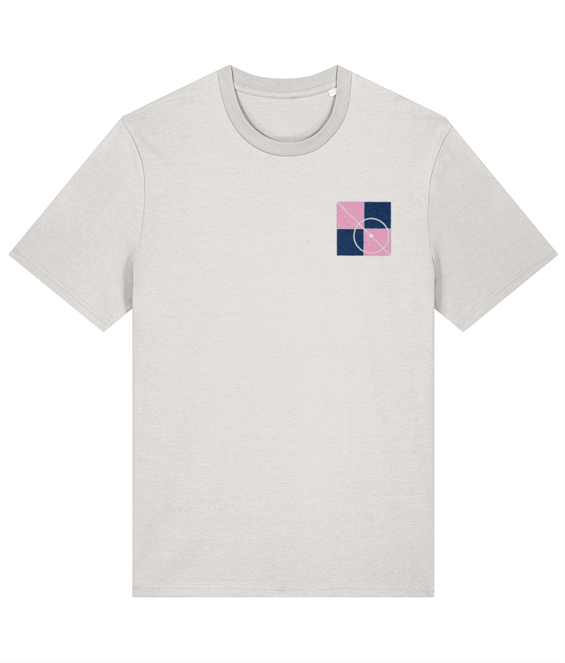 Dulwich Hamlet Squares T-shirt in vintage white
