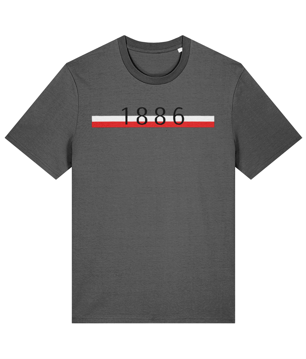 Kidderminster Harriers 1886 T-shirt in anthracite