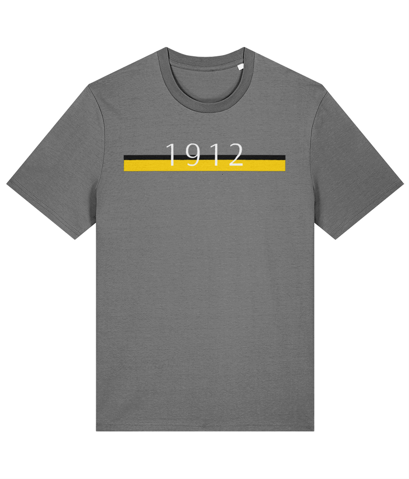 Hebburn Town 1912 T-shirt in mid heather grey
