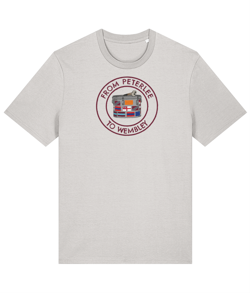 South Shields Drum T-shirt in off white