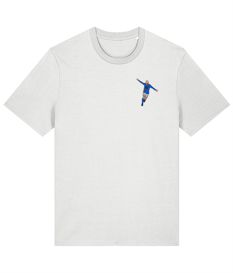 Macclesfield Club Icon Danny Whitaker embroidered T-shirt in white