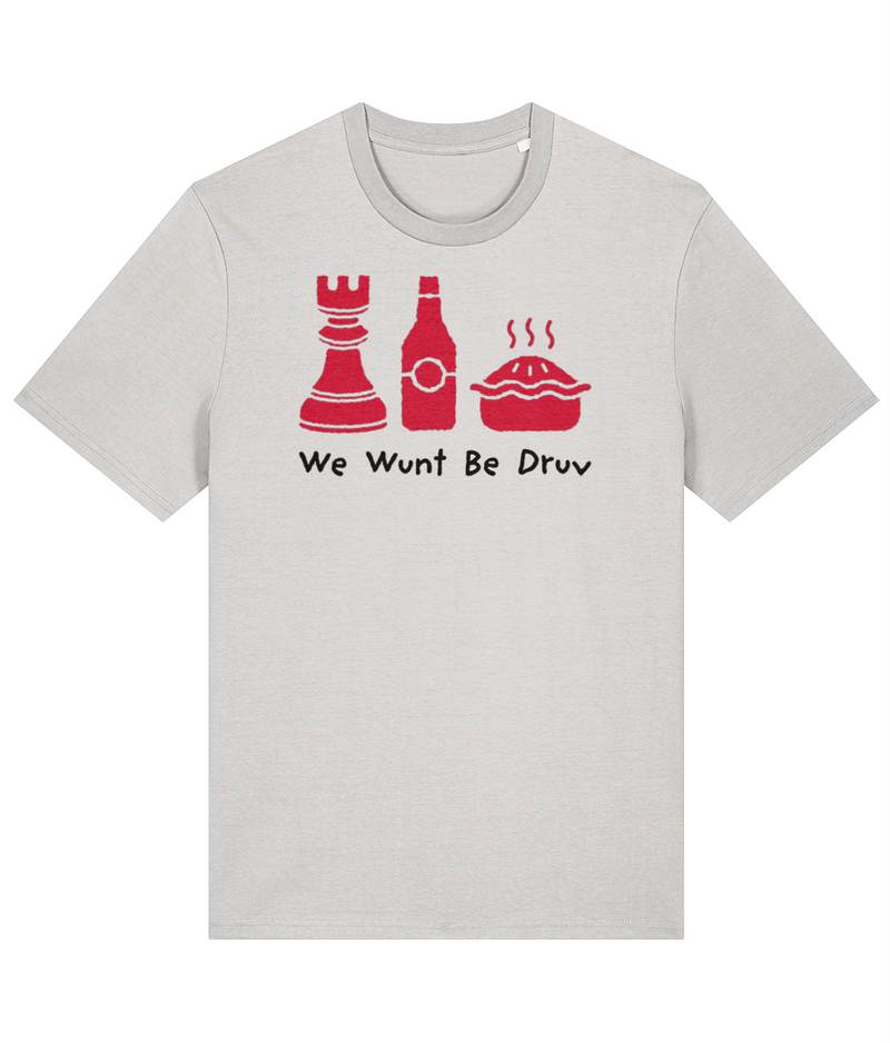 Lewes We Wunt Be Druv T-shirt in off white