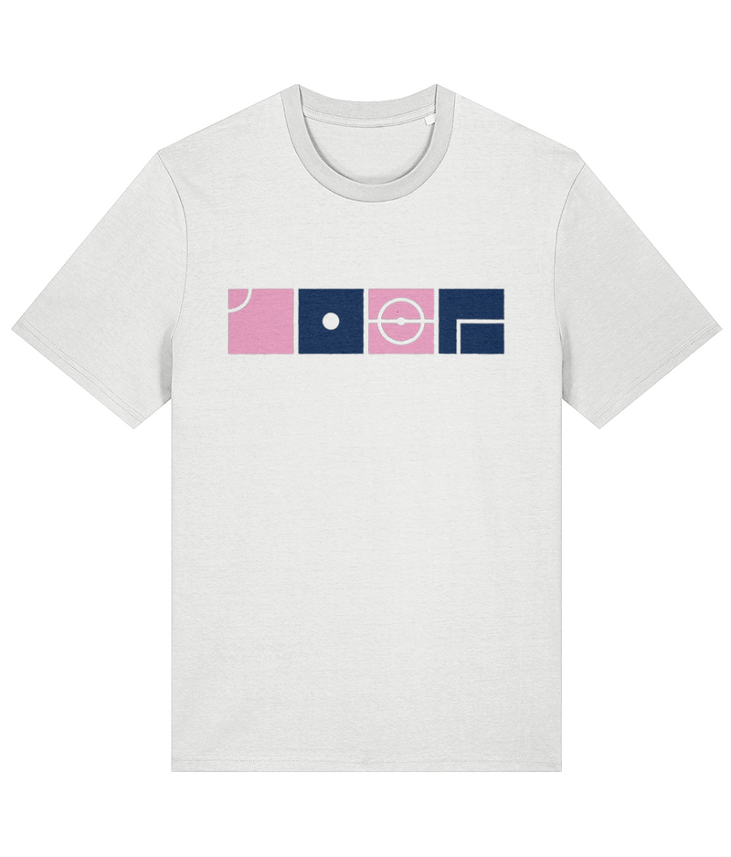 Dulwich Hamlet Game of Squares T-shirt in white