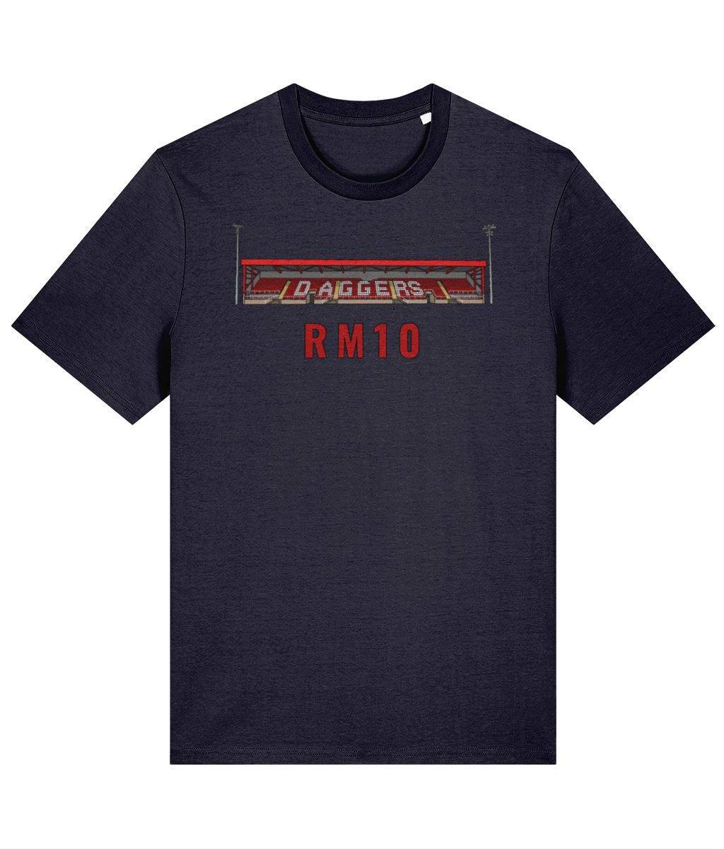 Dagenham & Redbridge RM10 T-shirt in french navy
