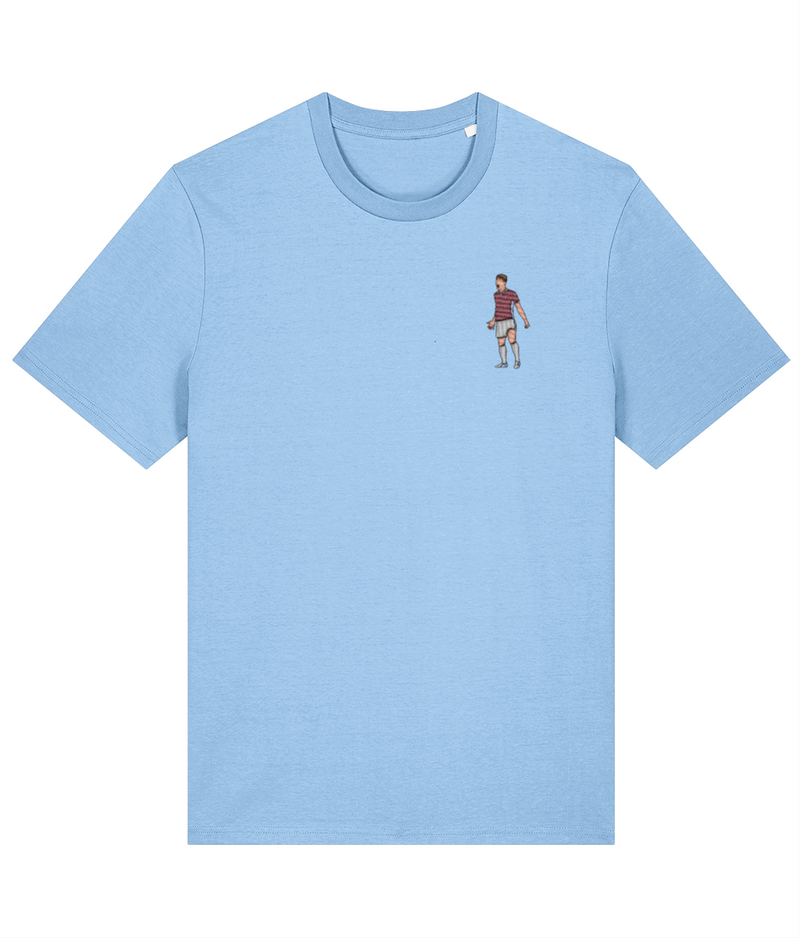 South Shields Club Icon Dillon Morse embroidered T-shirt in blue soul