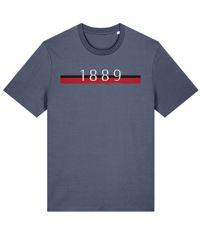 Truro City 1889 T-shirt in blue grey