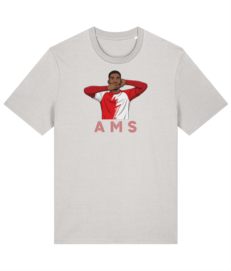 Kidderminster Harriers AMS Red T-shirt in off white